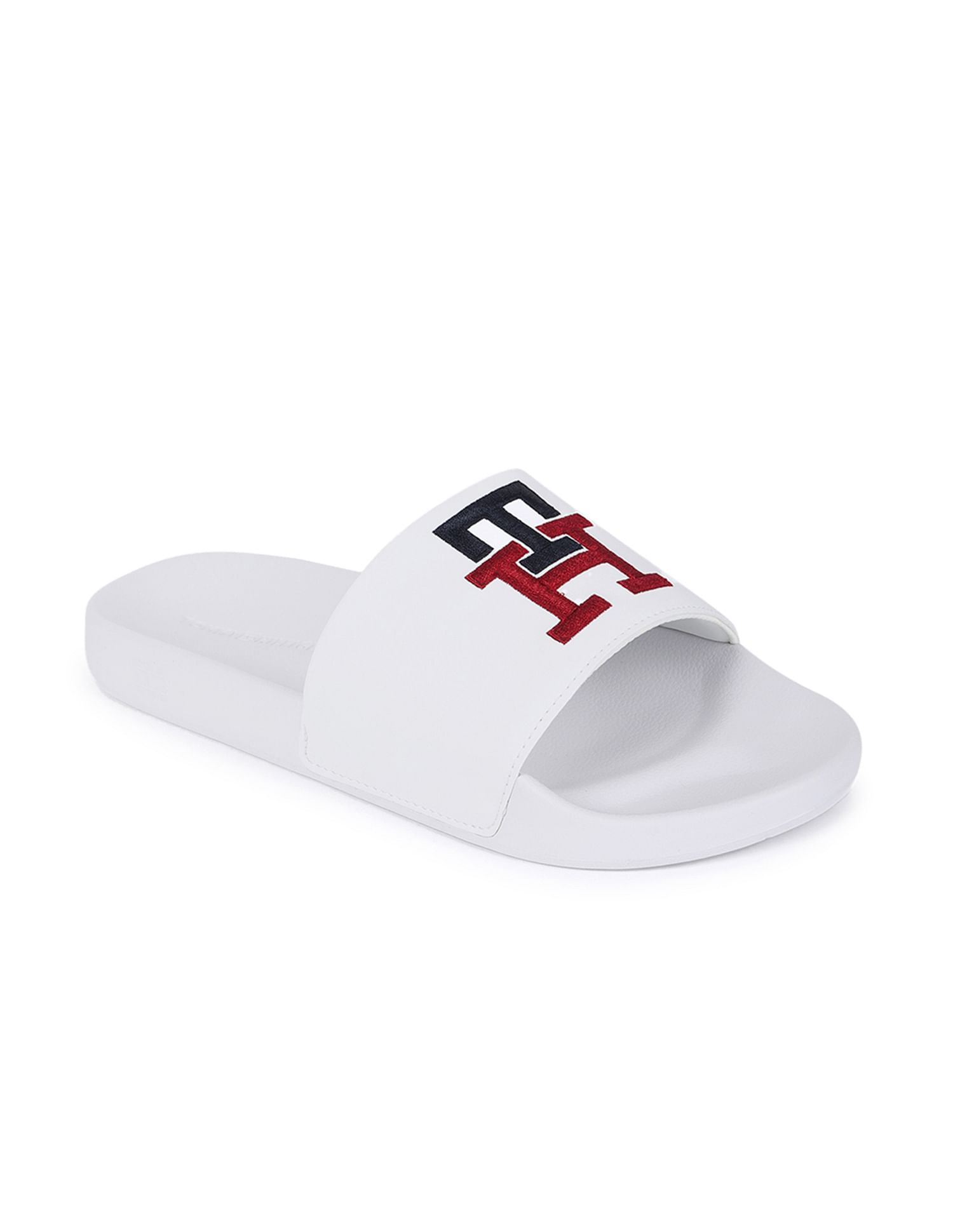 Buy Tommy Hilfiger Raised Embroidered Pool Slides NNNOW