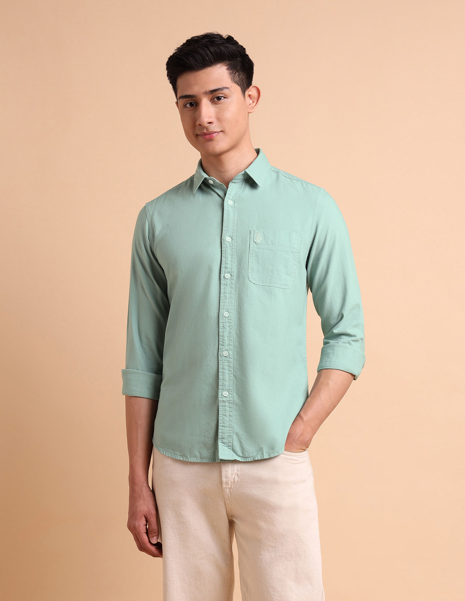 U.S. Polo Assn. Denim Co. Garment Dyed Oxford Shirt