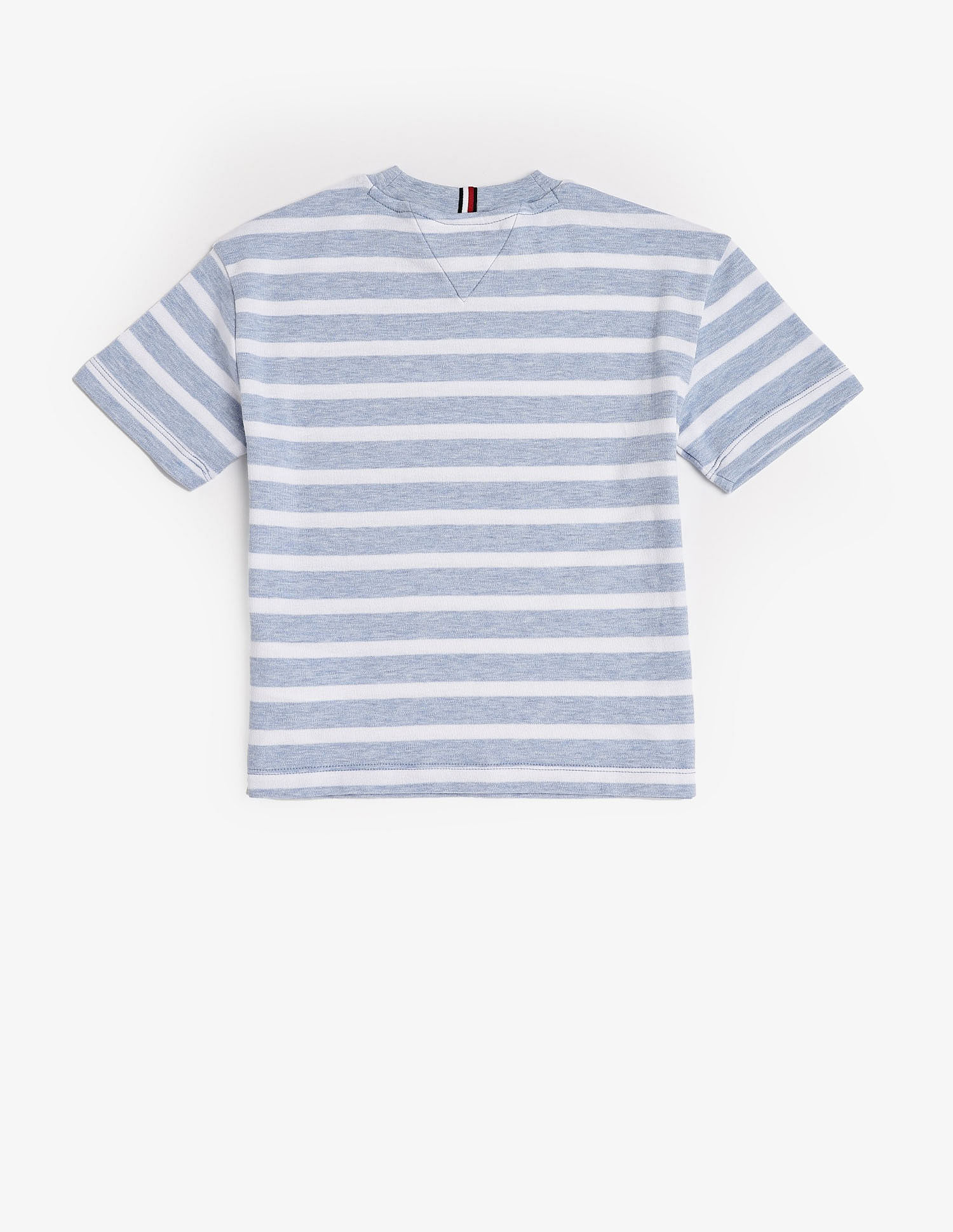 Tommy Hilfiger Kids Boys Striped Regular Fit Cotton T-Shirt