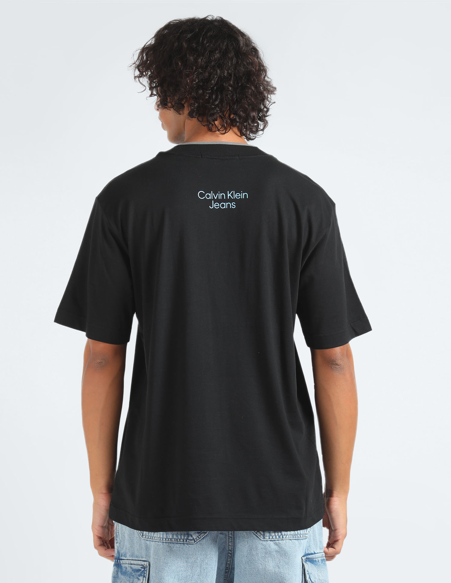 Buy Calvin Klein 3D Logo Print Cotton T-Shirt - NNNOW.com