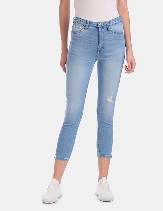 Buy Aeropostale Mid Waist Stone Wash 