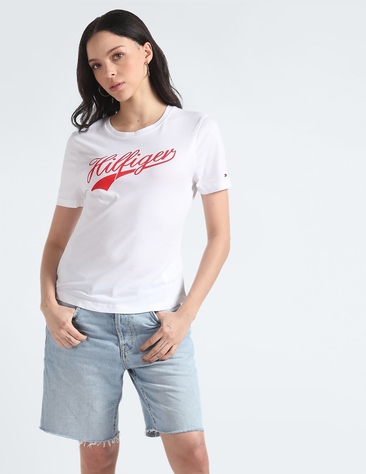 Tommy Hilfiger Slim Fit Brand Print T-Shirt