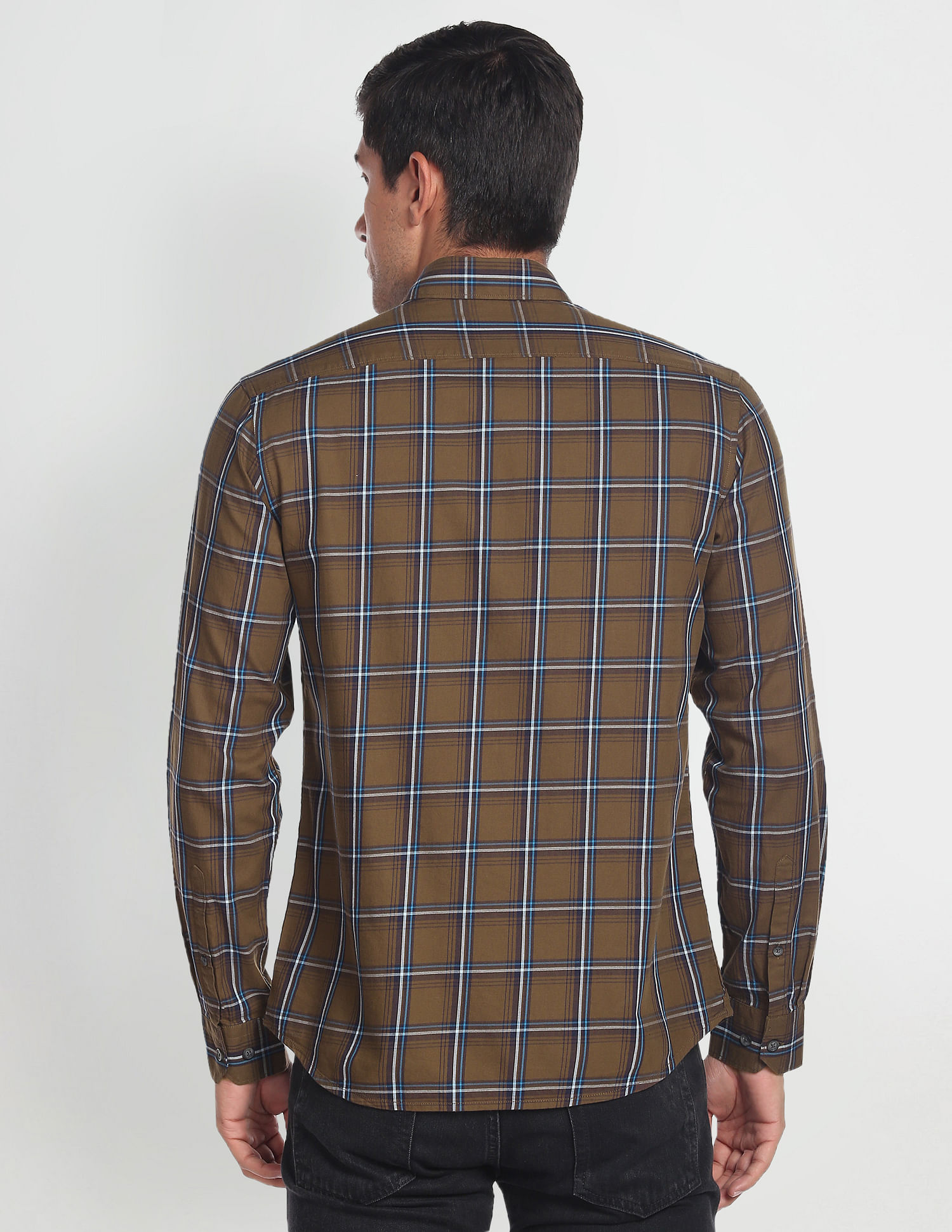 Arrow Sports Manhattan Slim Fit Tartan Casual Shirt