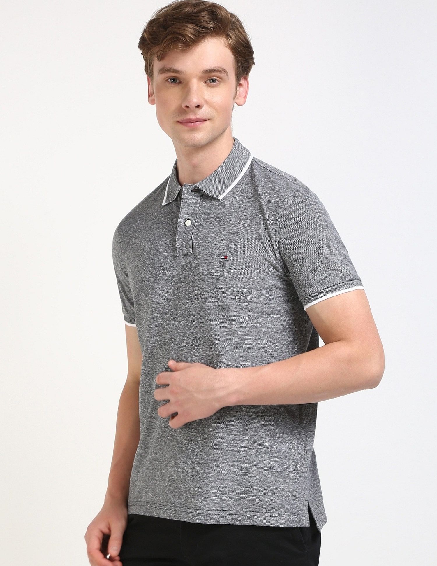 Tommy Hilfiger Printed Regular-Fit Cotton Polo Shirt
