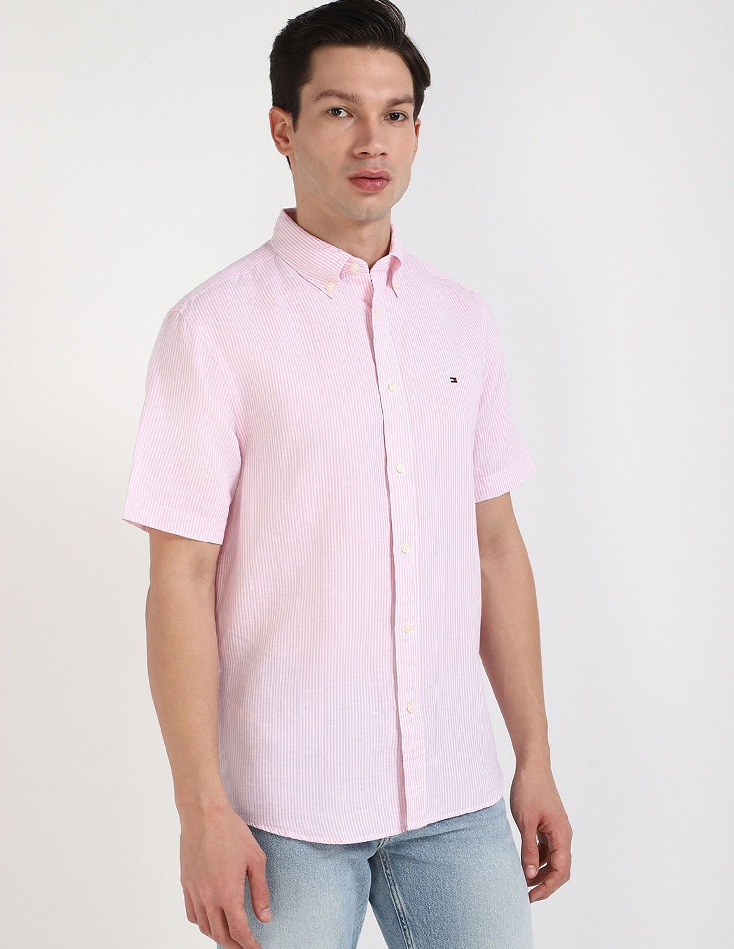 Tommy Hilfiger Striped Regular-Fit Cotton Shirt