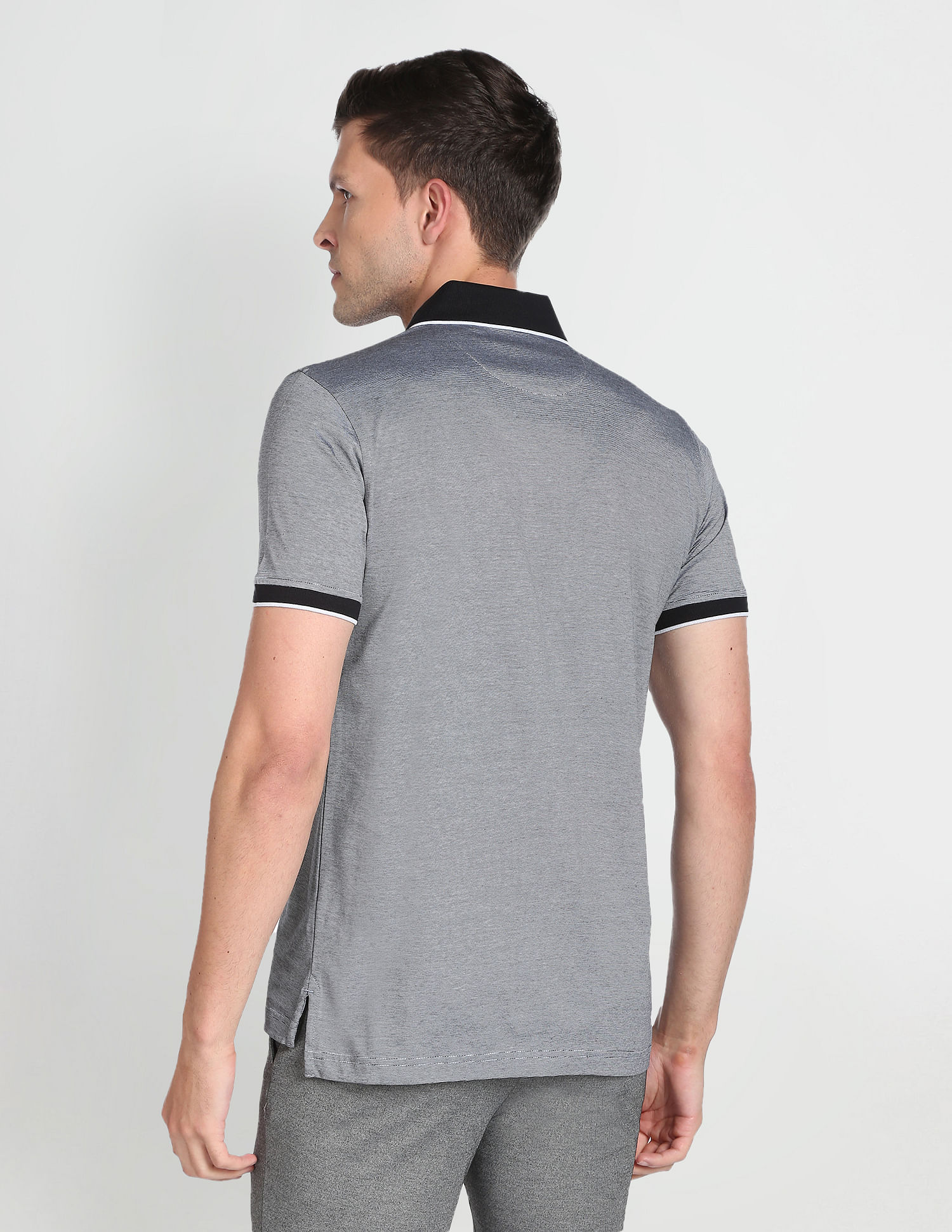 Arrow Horizontal Stripe Polo Shirt