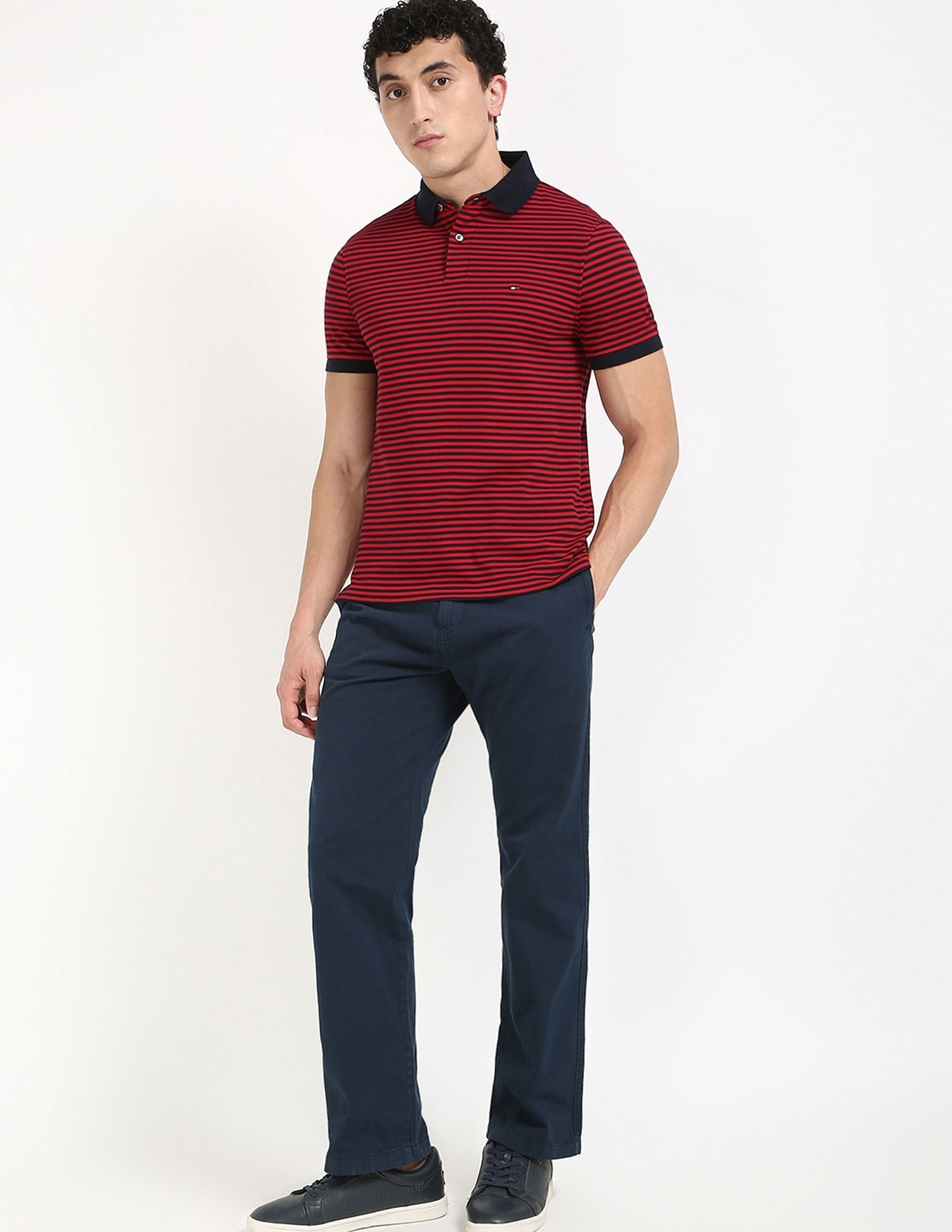 Tommy Hilfiger Striped Regular-Fit Cotton T-Shirt