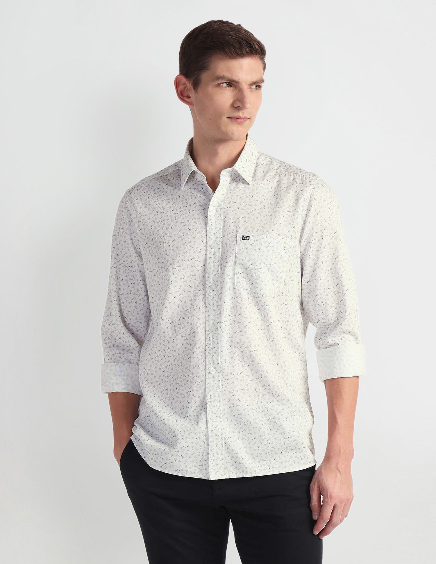 Arrow Sports Manhattan Slim Fit Twill Shirt