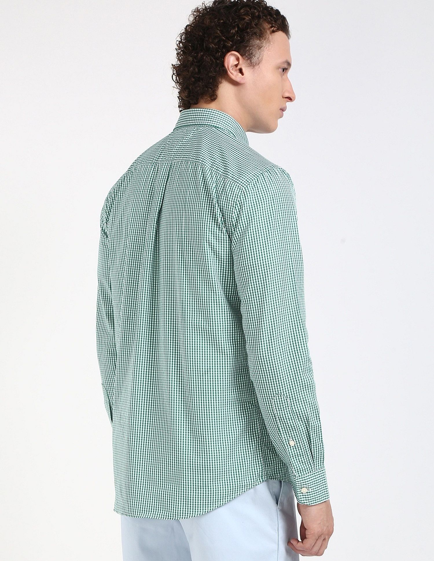 Tommy Hilfiger Checks Regular-Fit Poplin Woven Shirt