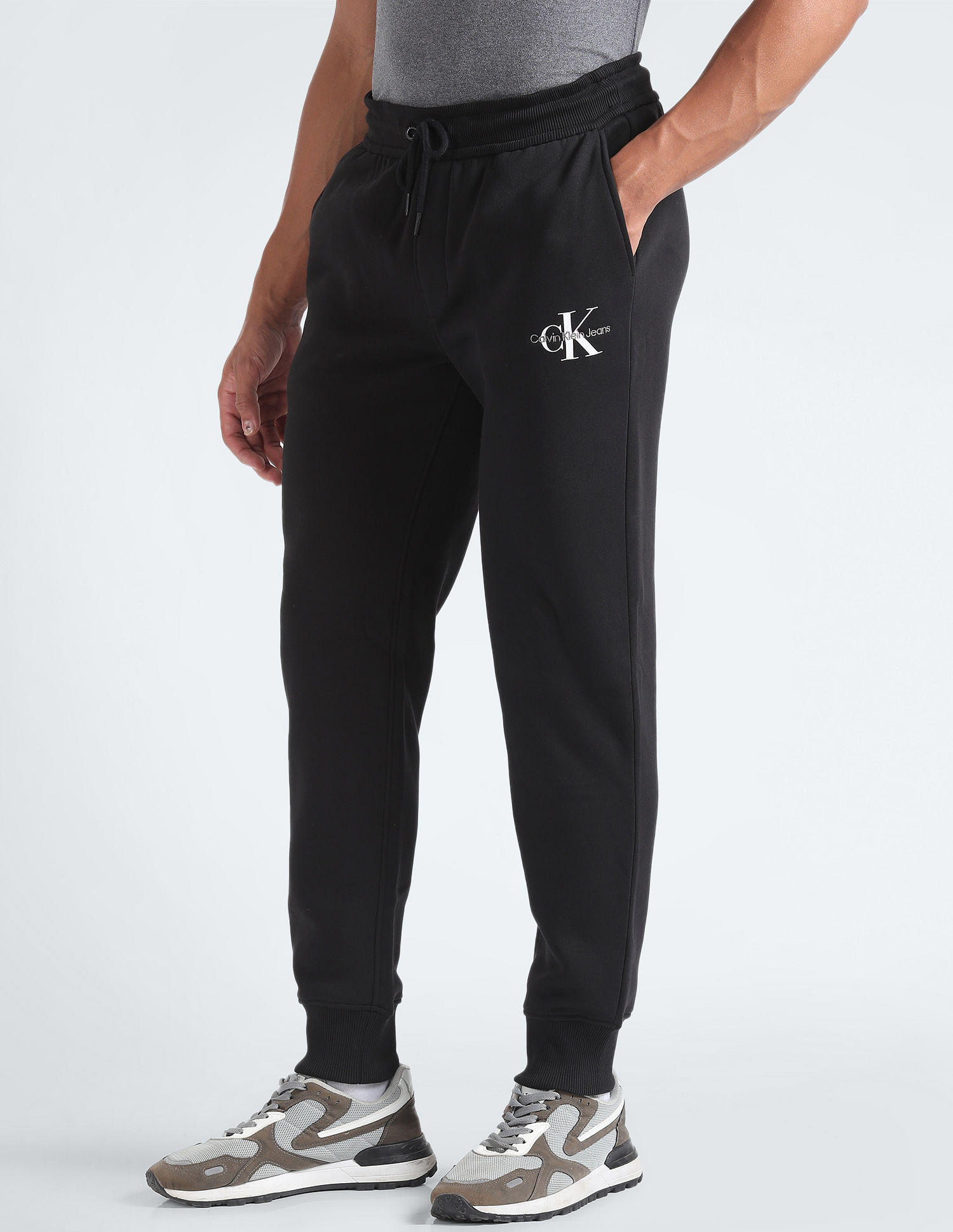 Calvin klein monogram sweatpants hotsell