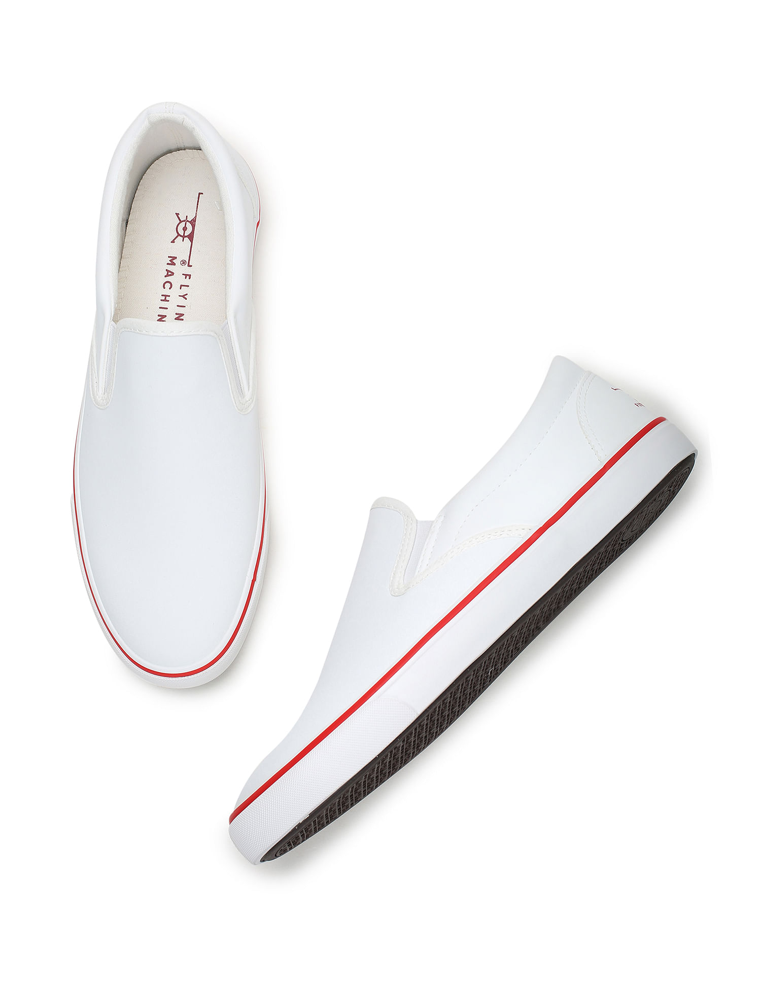 Flying Machine Men Solid Cezar 4.0 Slip On Shoes