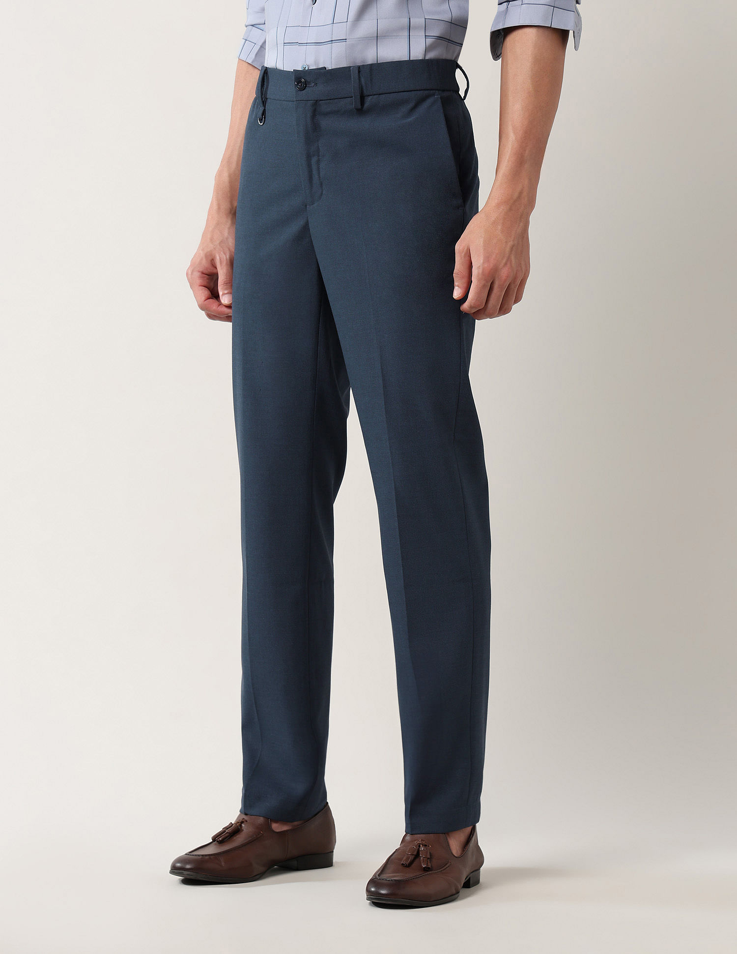 Arrow Newyork Dobby Mid Rise Trousers