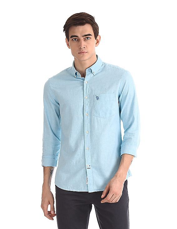 U.S. Polo Assn. Button Down Collar Tailored Regular Fit Shirt