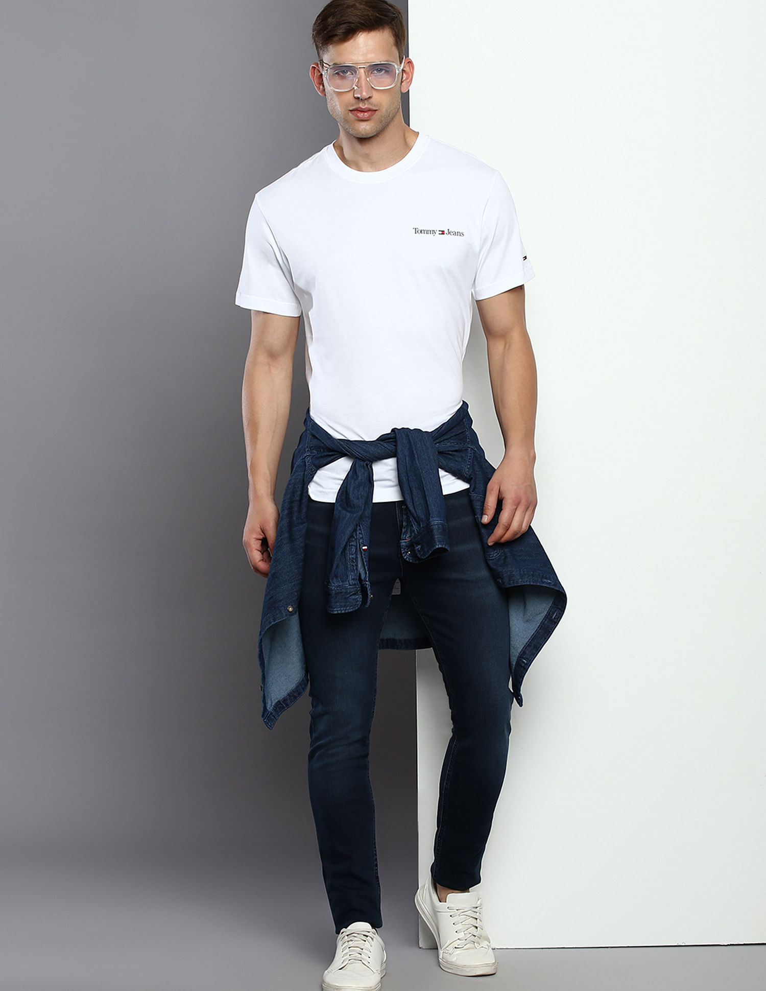 Tommy Hilfiger Transitional Organic Cotton Linear Logo T-Shirt