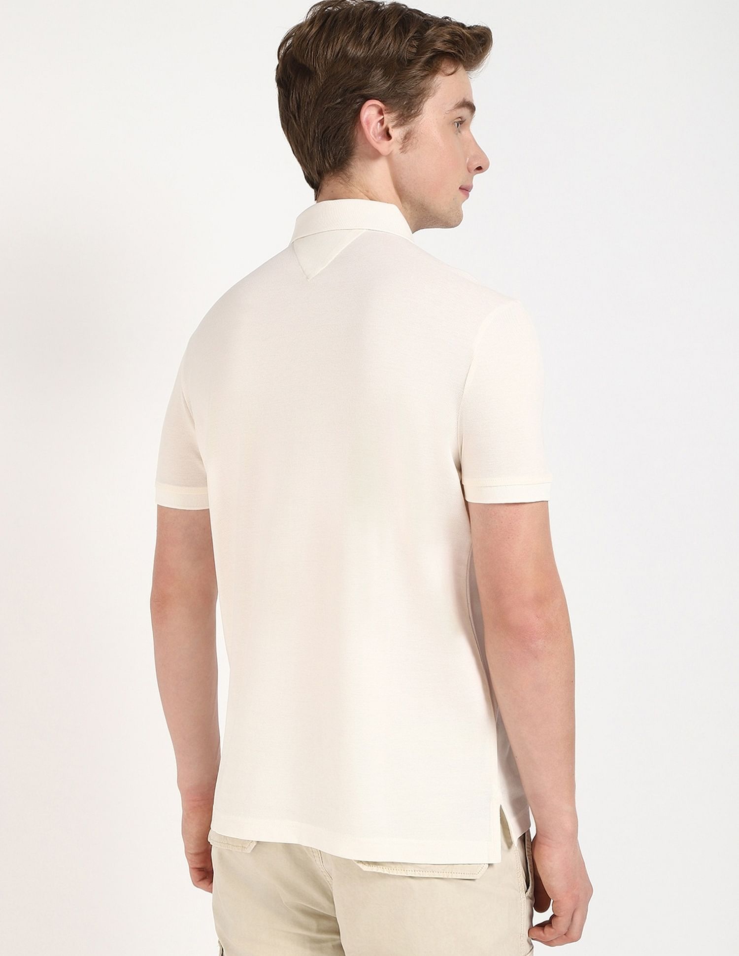 Tommy Hilfiger Solid Regular-Fit Cotton Polo Shirt