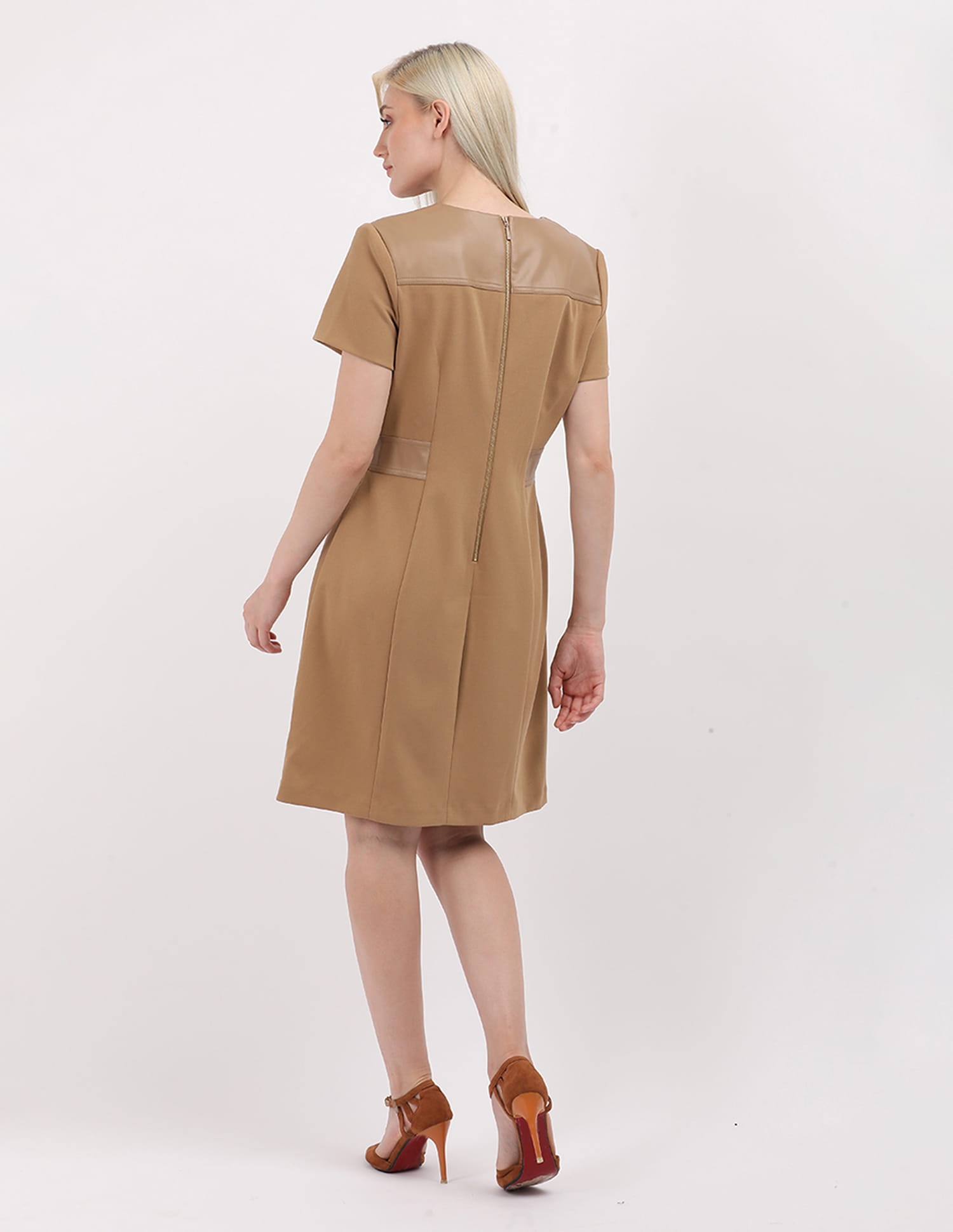 Buy Calvin Klein Scuba Crepe Fit Flare Dress