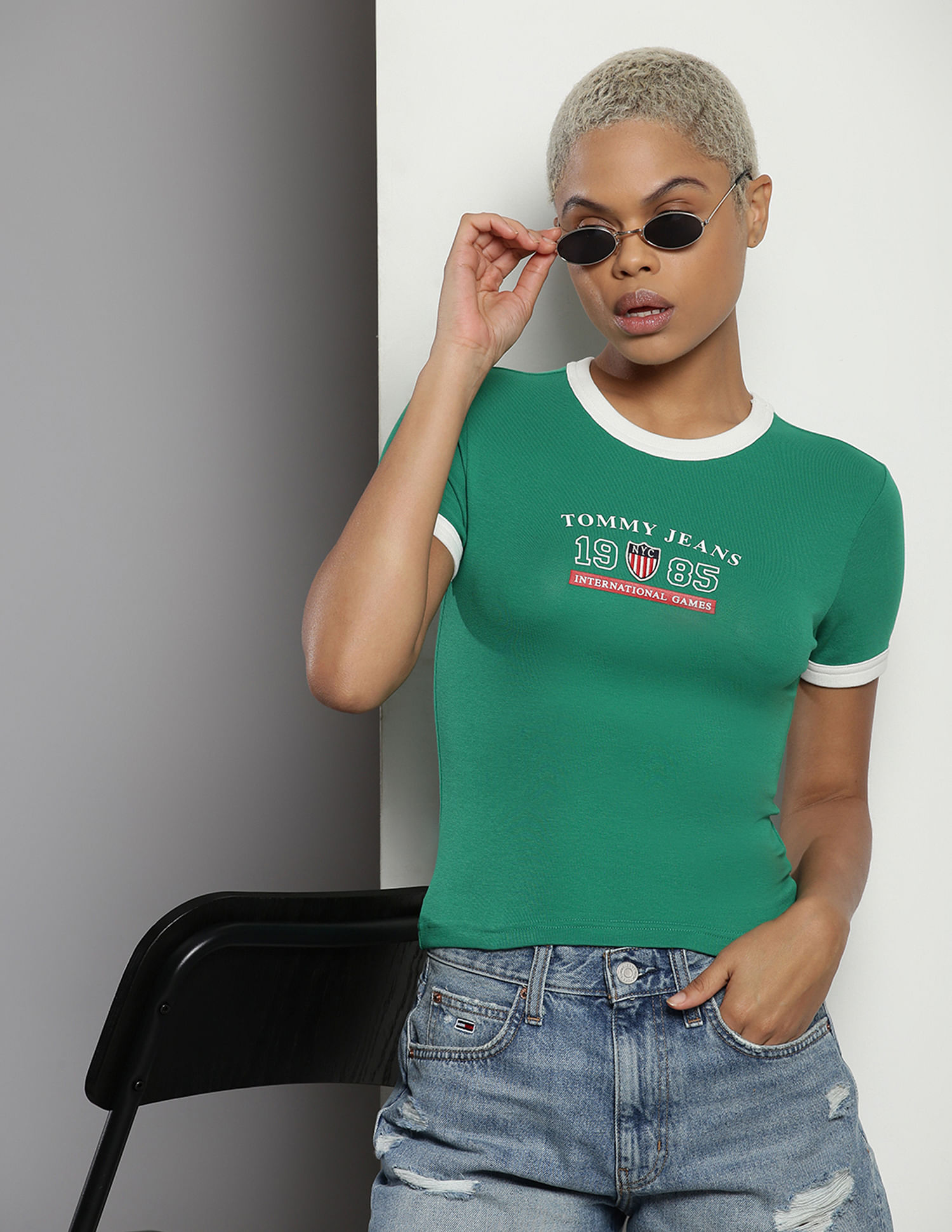 Tommy Hilfiger Archive Games Ringer Print T-Shirt