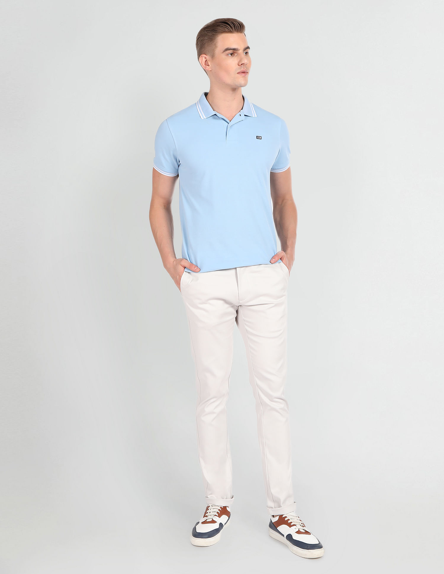 Arrow Sports Low Rise Slim Autoflex Trousers
