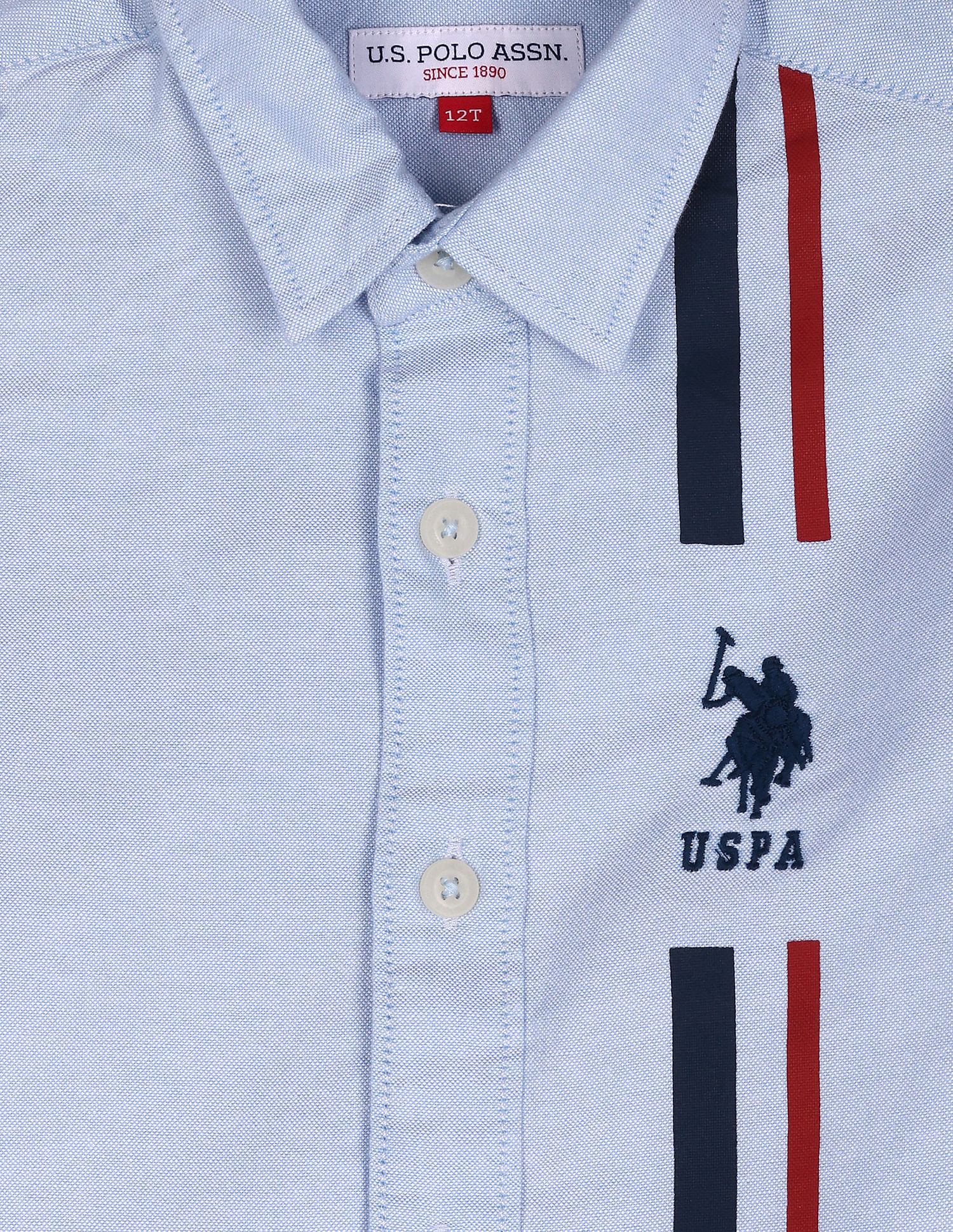U.S. Polo Assn. Kids Boys Classic Stripe Oxford Shirt