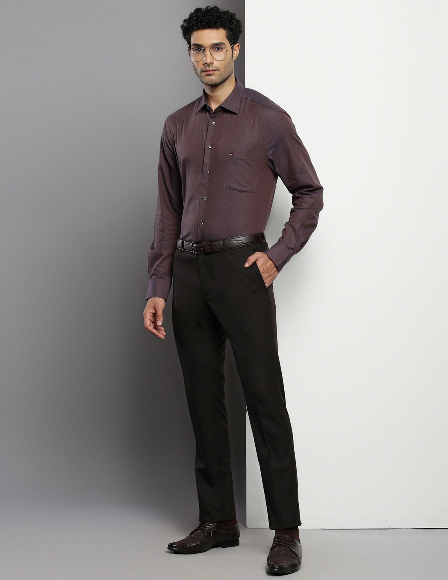 Tommy Hilfiger Solid Dobby Shirt