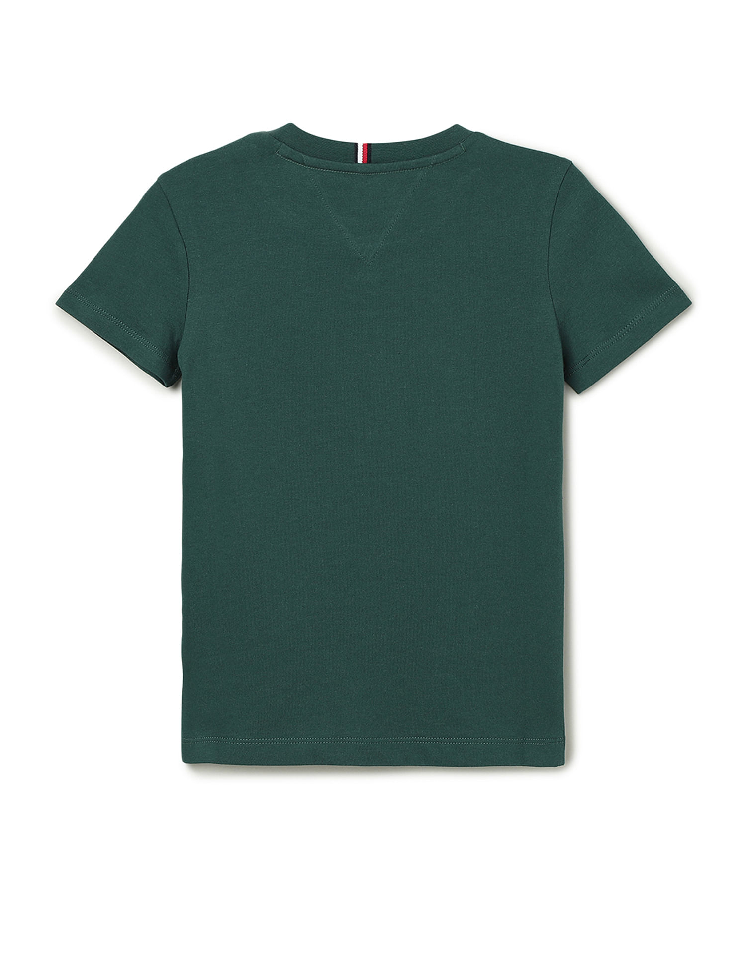 Tommy Hilfiger Kids Boys Flag Embroidered Regular T-Shirt