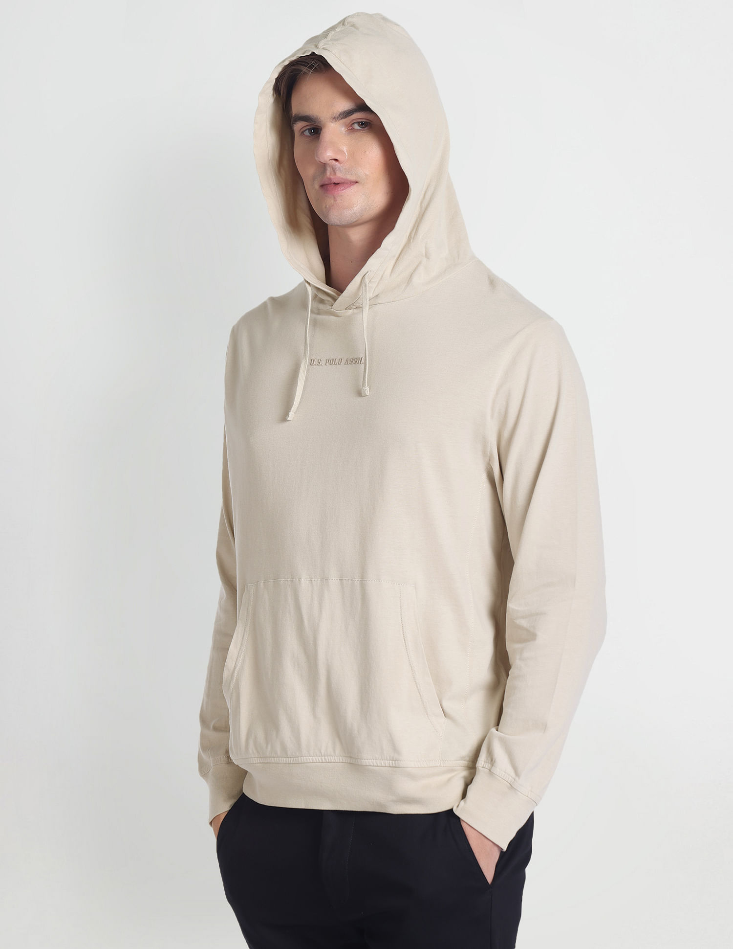 U.S. Polo Assn. Denim Co. Hooded Long Sleeve T-Shirt