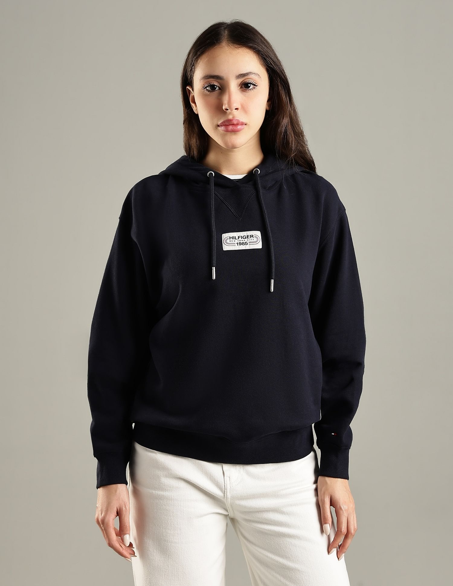 Tommy Hilfiger Regular Fit Cotton Hooded Neck Sweatshirt