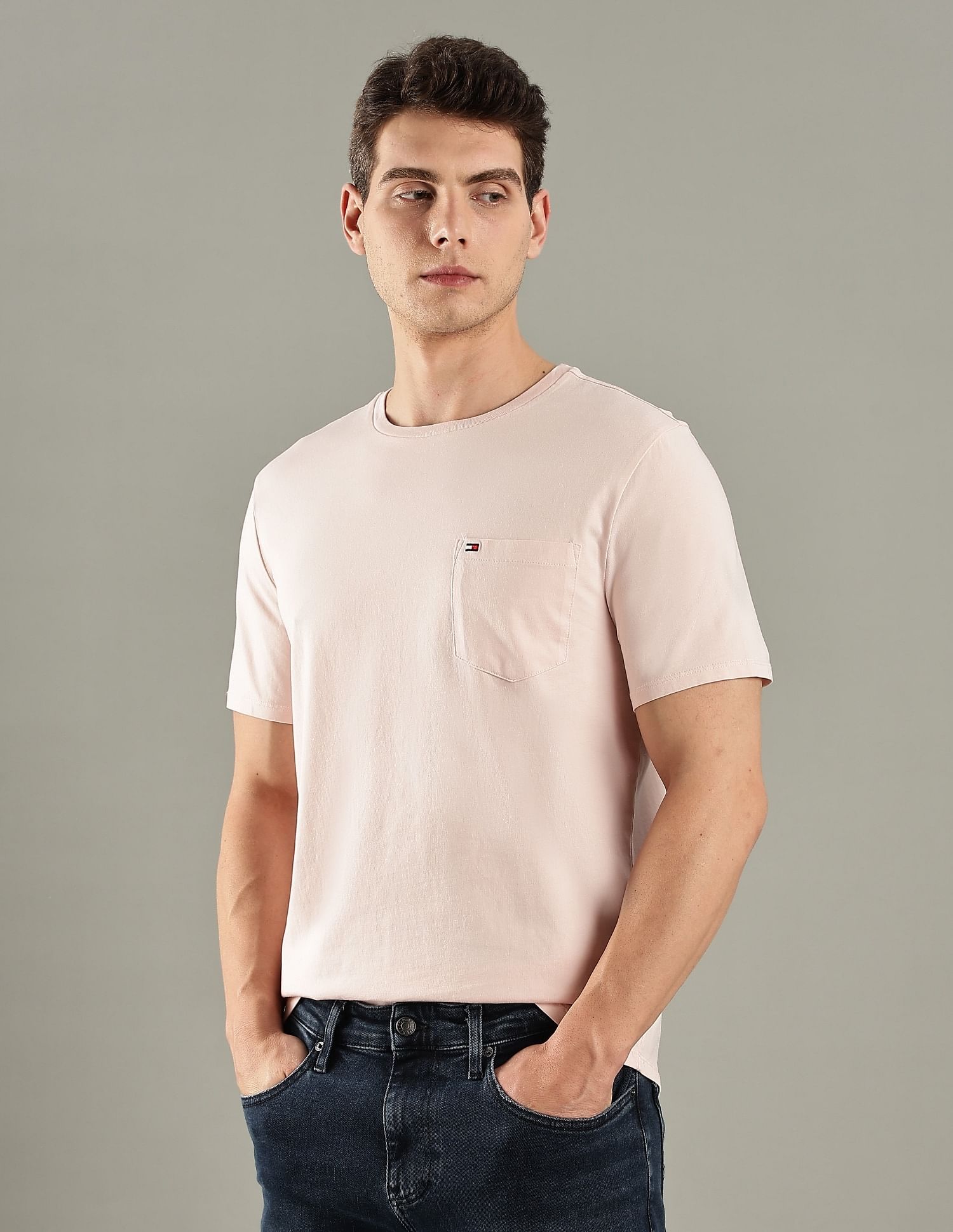 Tommy Hilfiger Solid Regular-Fit Cotton T-Shirt