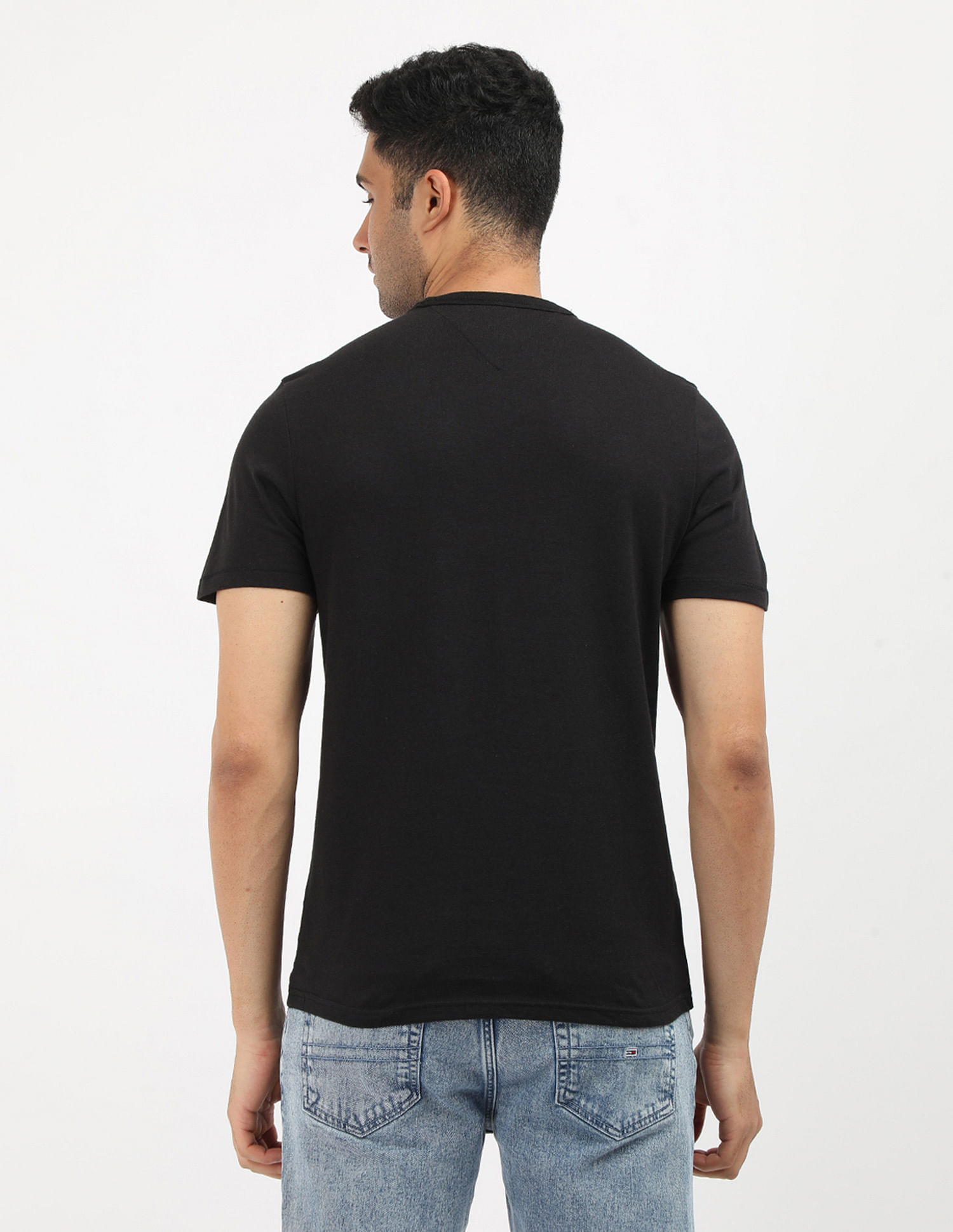 Tommy Hilfiger Slim Fit Solid Cotton T-Shirt