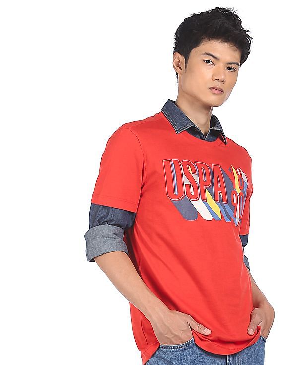 U.S. Polo Assn. Denim Co. Cotton Printed T-Shirt