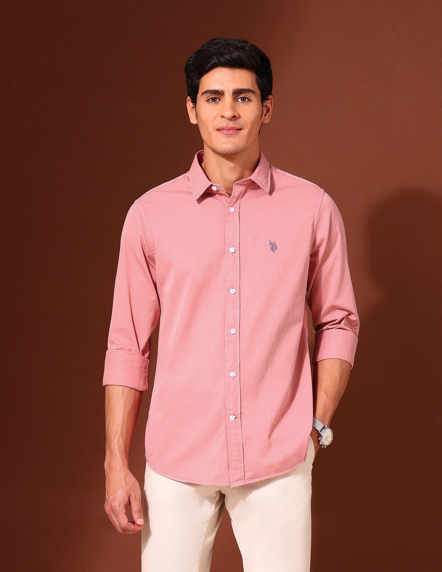 U.S. Polo Assn. Pure Cotton Tailored Fit Twill Shirt