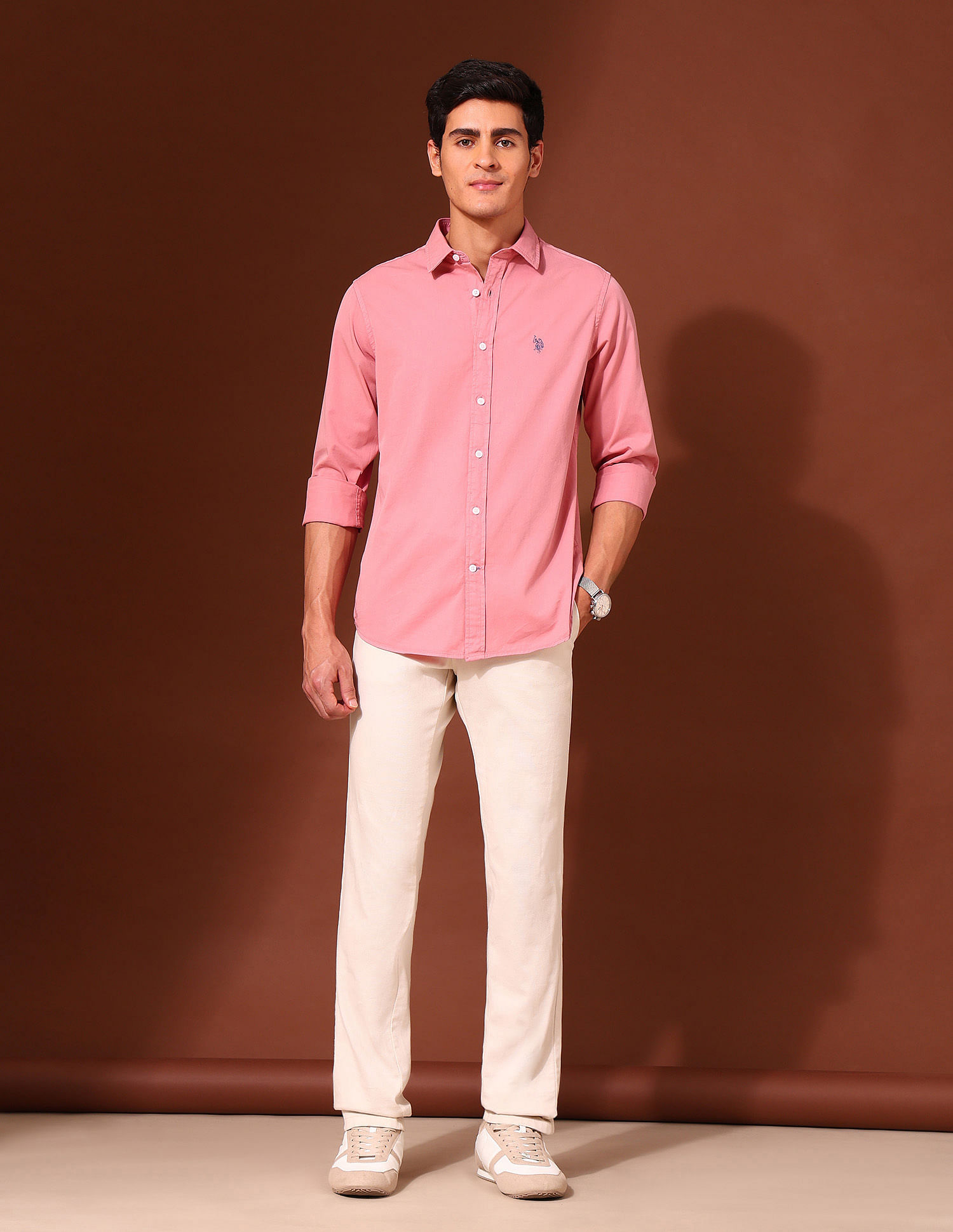 U.S. Polo Assn. Pure Cotton Tailored Fit Twill Shirt