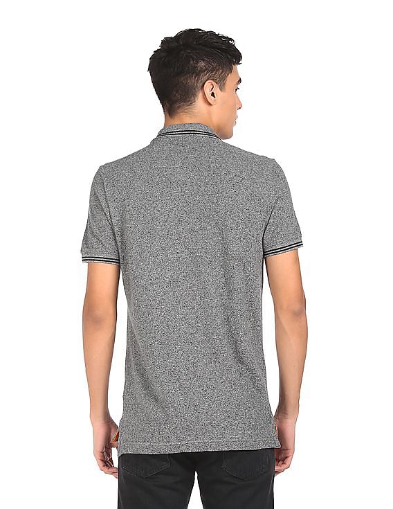 U.S. Polo Assn. Denim Co. Cotton Heathered Polo Shirt