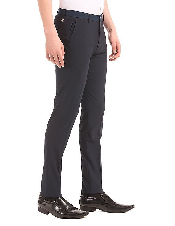 Buy Arrow Herringbone Formal Trousers - NNNOW.com