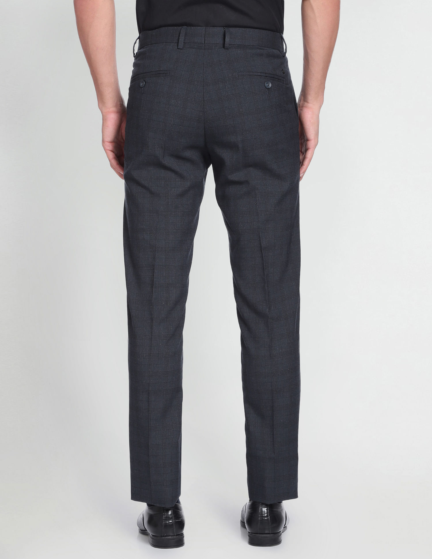 Arrow Tartan Check Dobby Formal Trousers