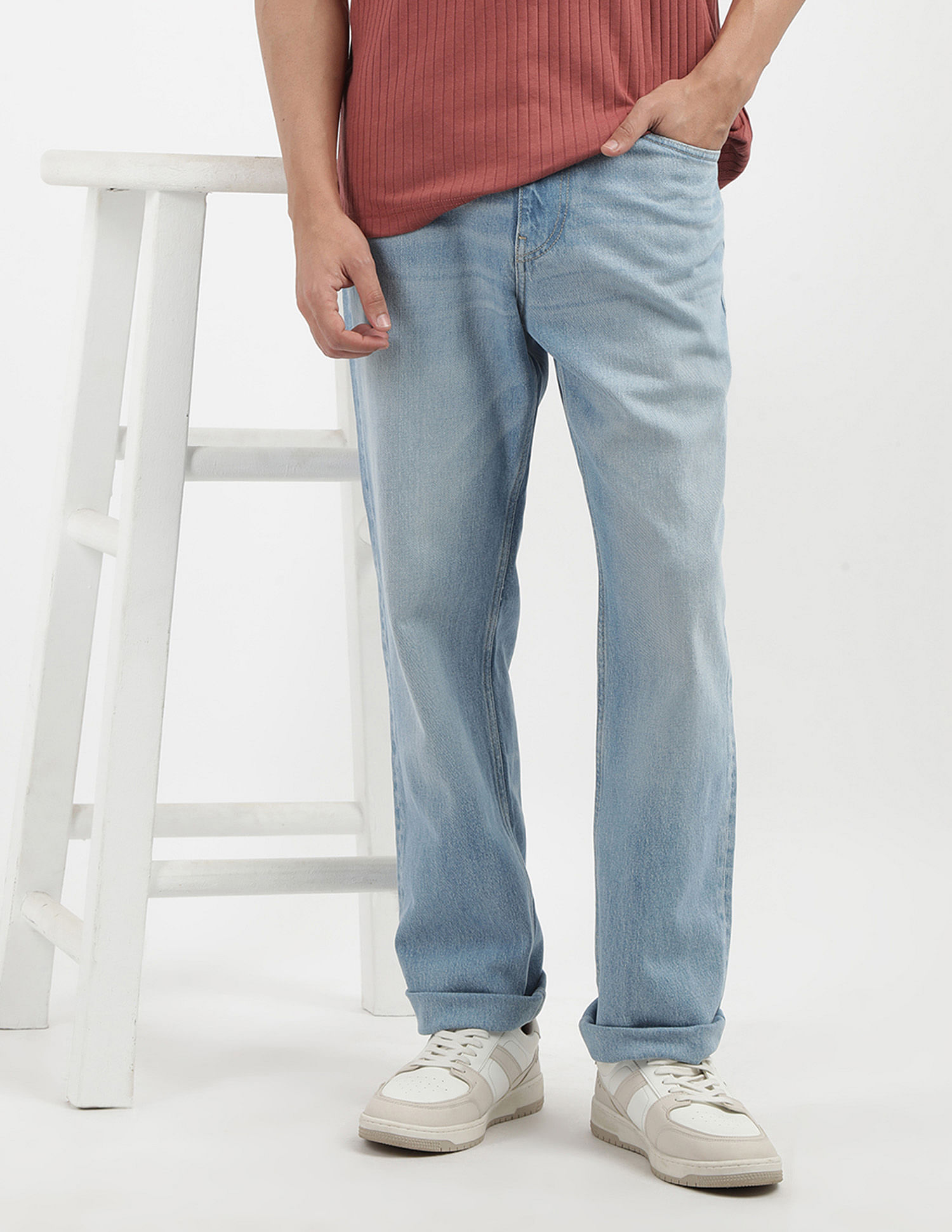 Tommy Hilfiger Mid Rise Stone Wash Jeans