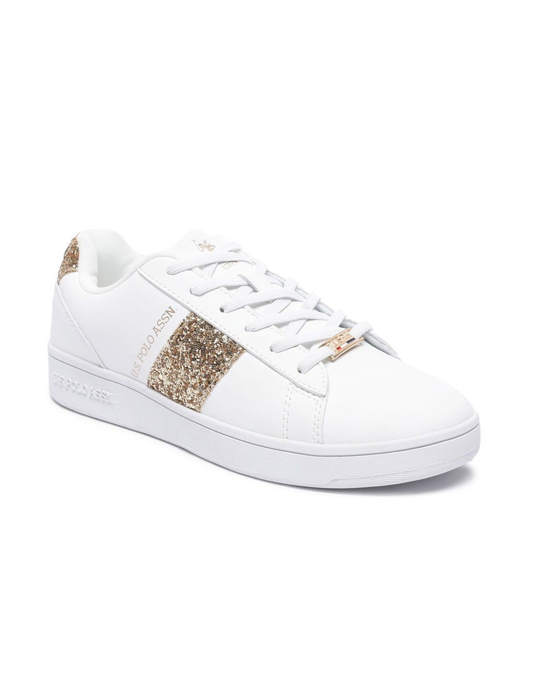 U.S. Polo Assn. Women Embellished Lace Up Kate Sneakers