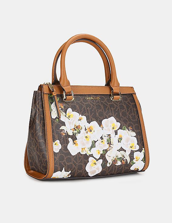 Buy Calvin Klein Women Brown Monogram Print Tote Bag - NNNOW.com