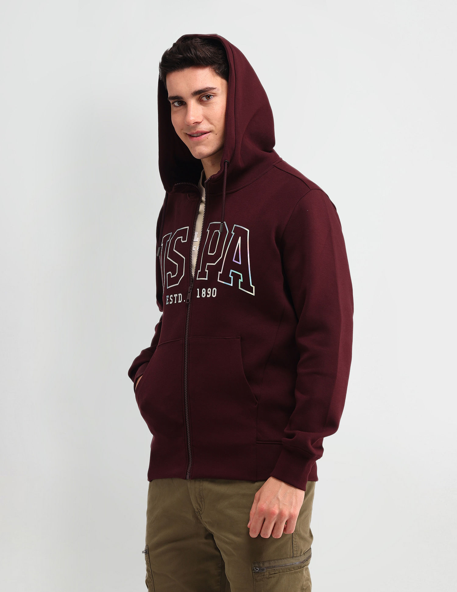 U.S. Polo Assn. Denim Co. Brand Printed Regular Fit Sweatshirt