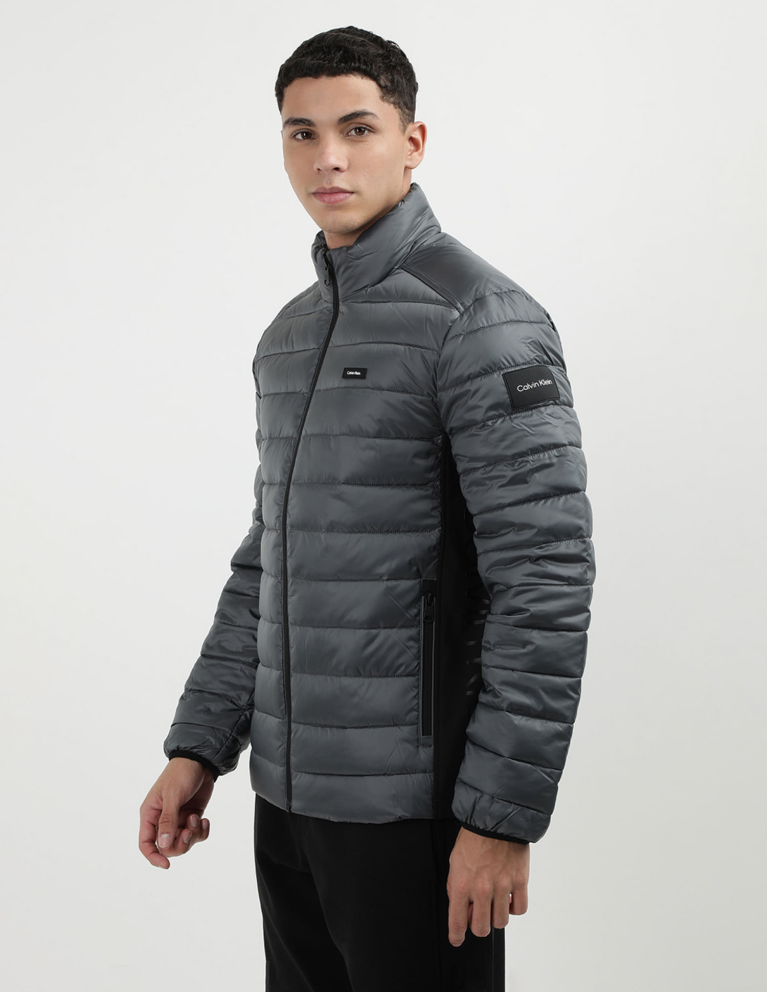 Calvin Klein Jeans Regular Fit Solid Padded Jacket