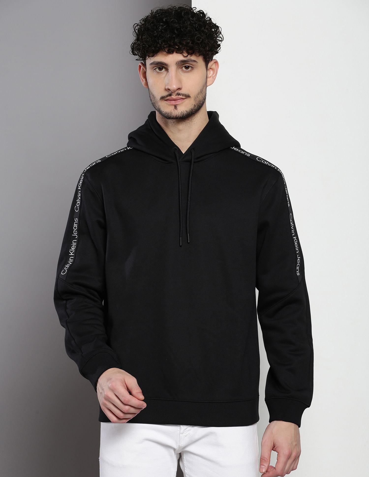Calvin Klein Sustainable Brand Tape Hooded Sweatshirt