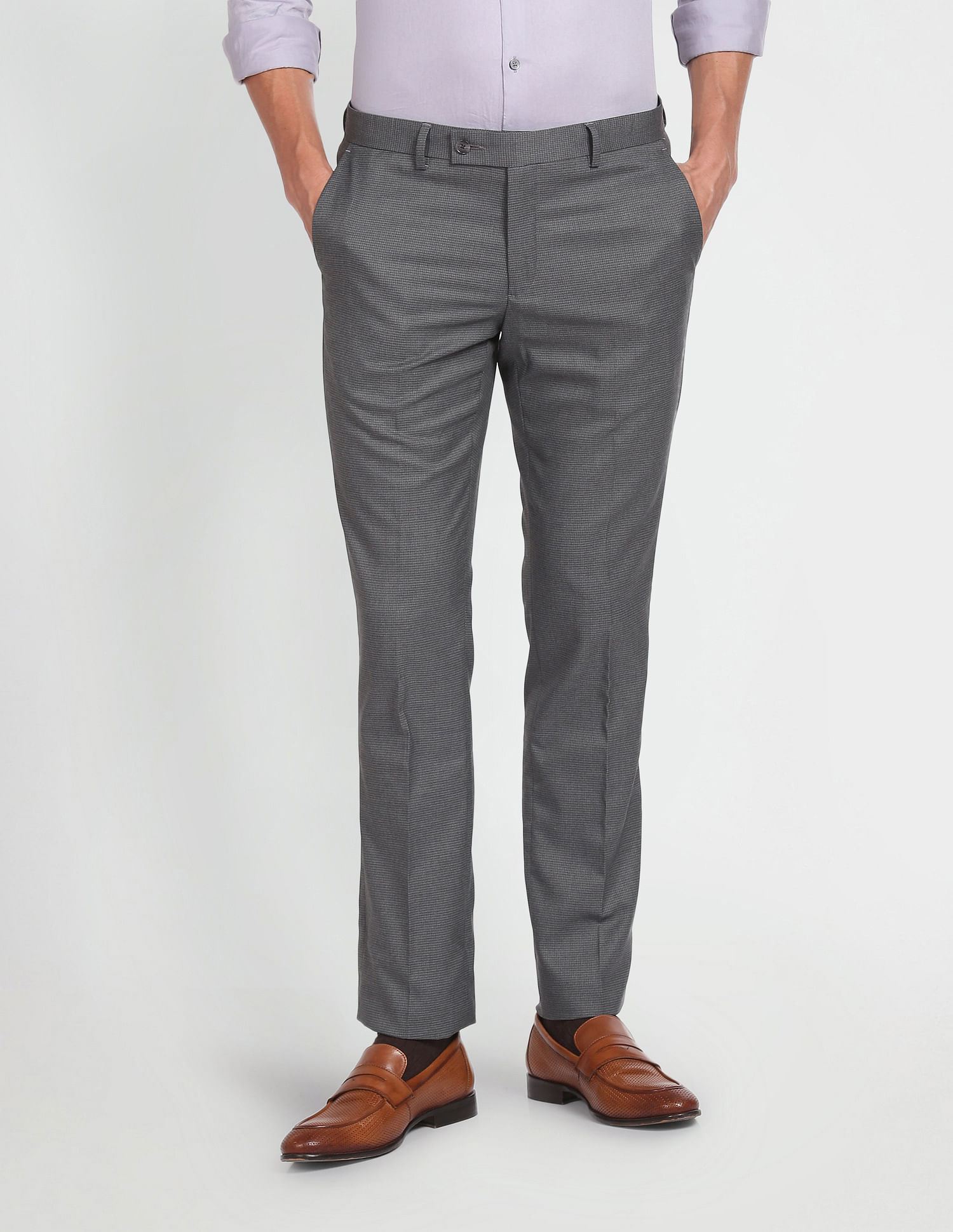 Lindbergh Classic Checked Stretch Pants - Tailored trousers - Boozt.com