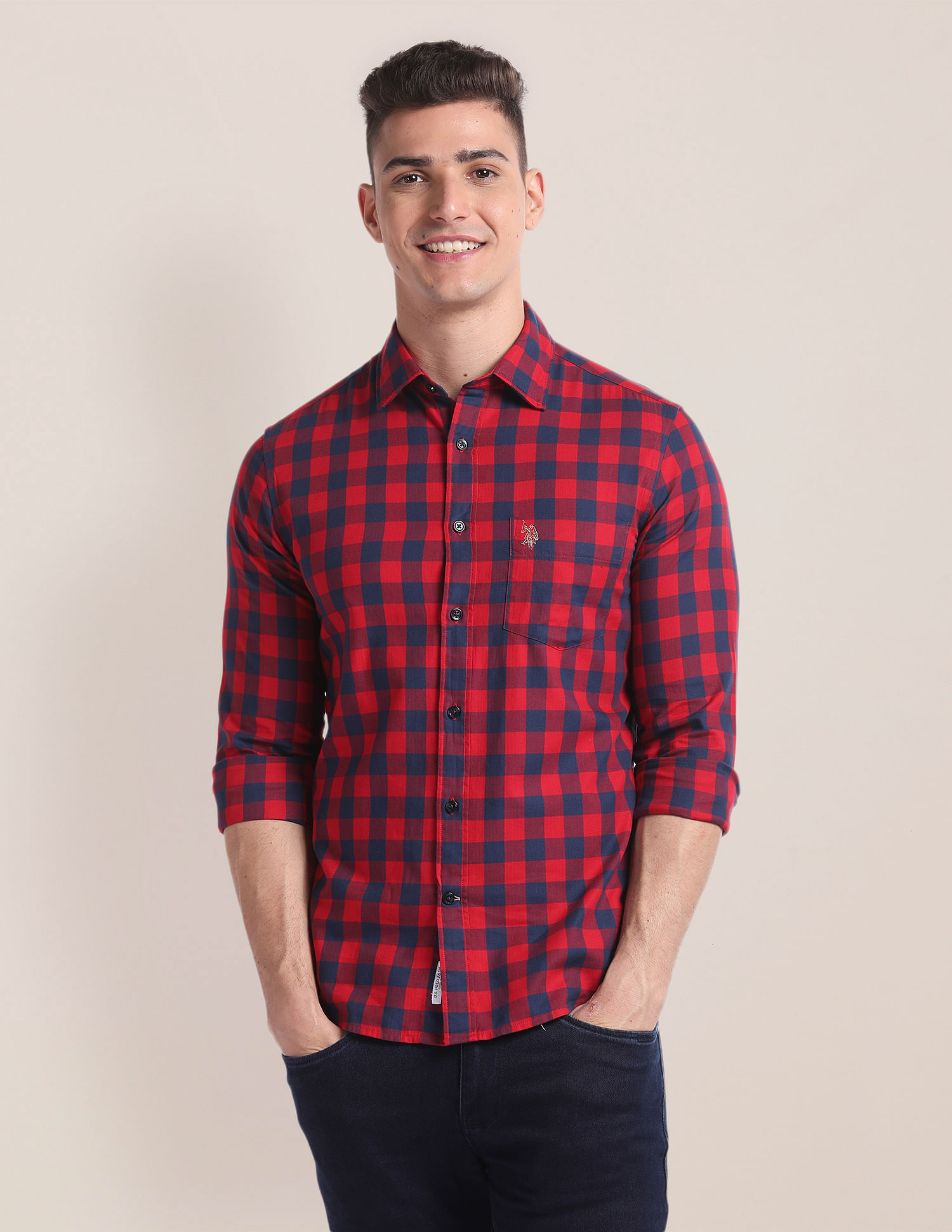 U.S. Polo Assn. Premium Cotton Buffalo Check Shirt