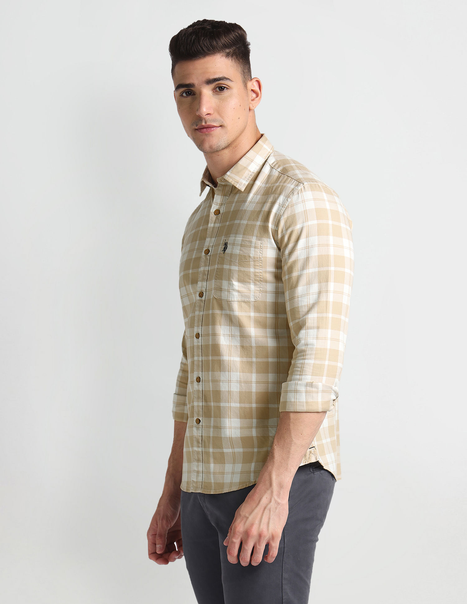 U.S. Polo Assn. Denim Co. Tartan Check Twill Shirt
