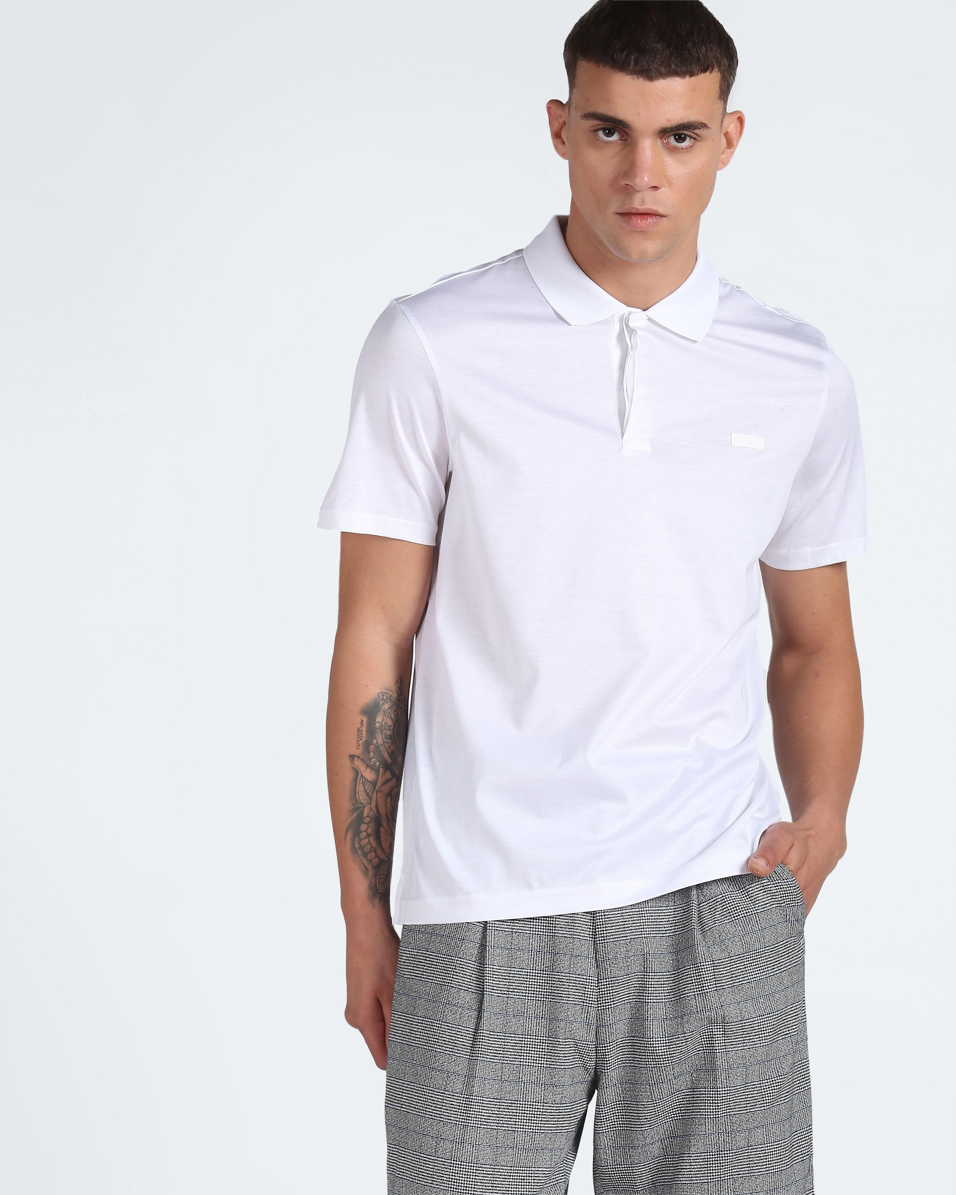 Buy Calvin Klein Mercerized Cotton Jersey Polo Shirt NNNOW