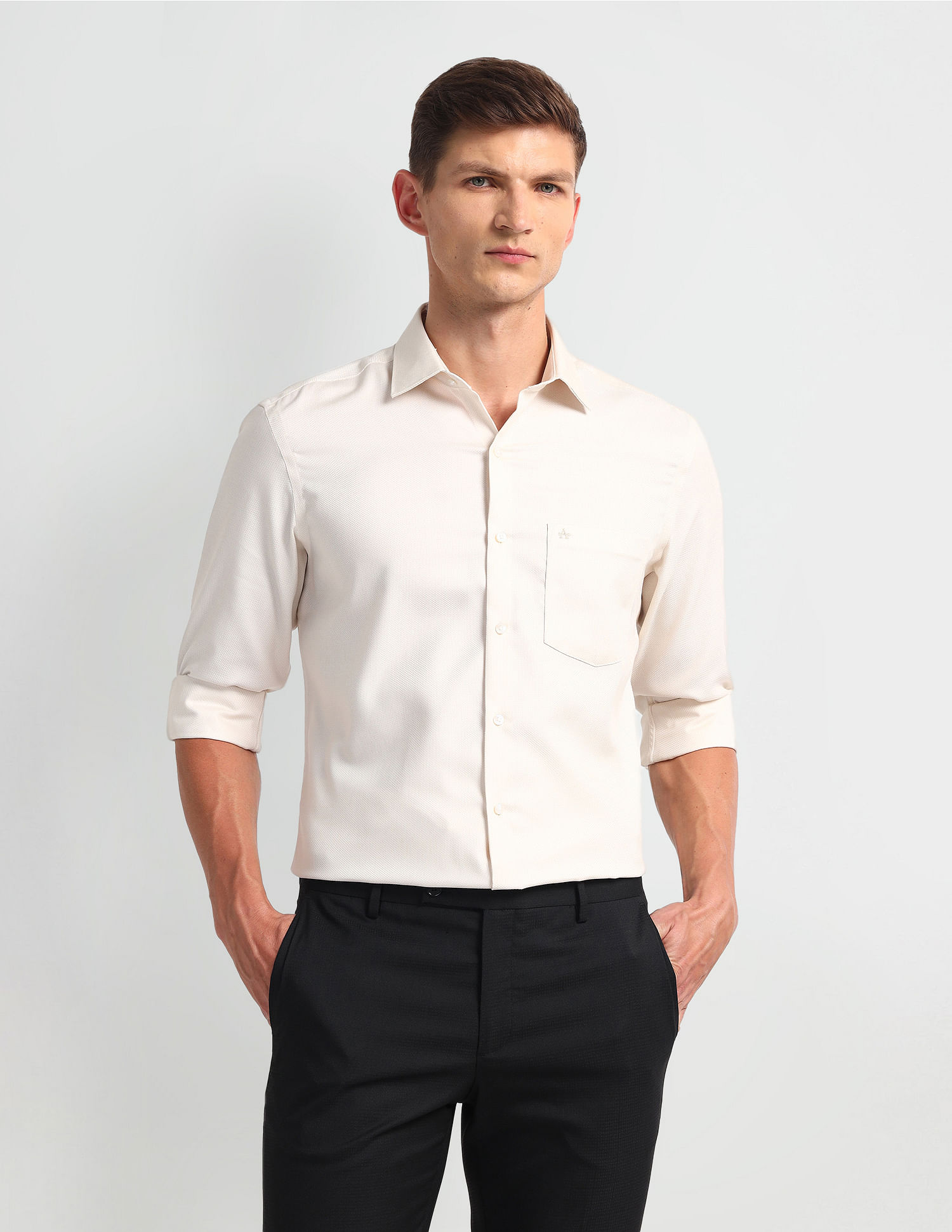 Arrow Self-Design Dobby Shirt