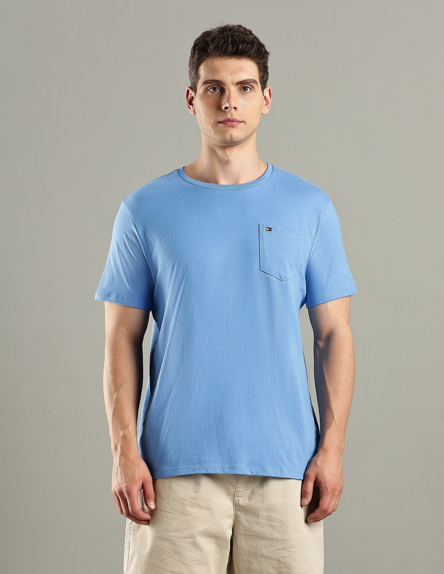 Tommy Hilfiger Solid Regular-Fit Cotton T-Shirt