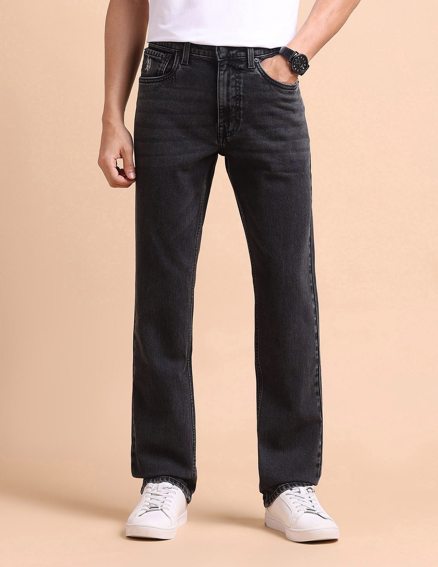 U.S. Polo Assn. Denim Co. Harold Slim Straight Fit Grey Jeans