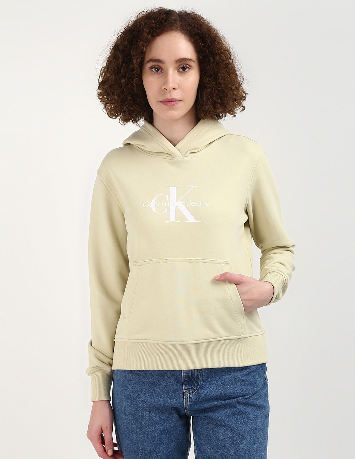 Calvin Klein Regular Fit Logo Hooded Sweatshirt