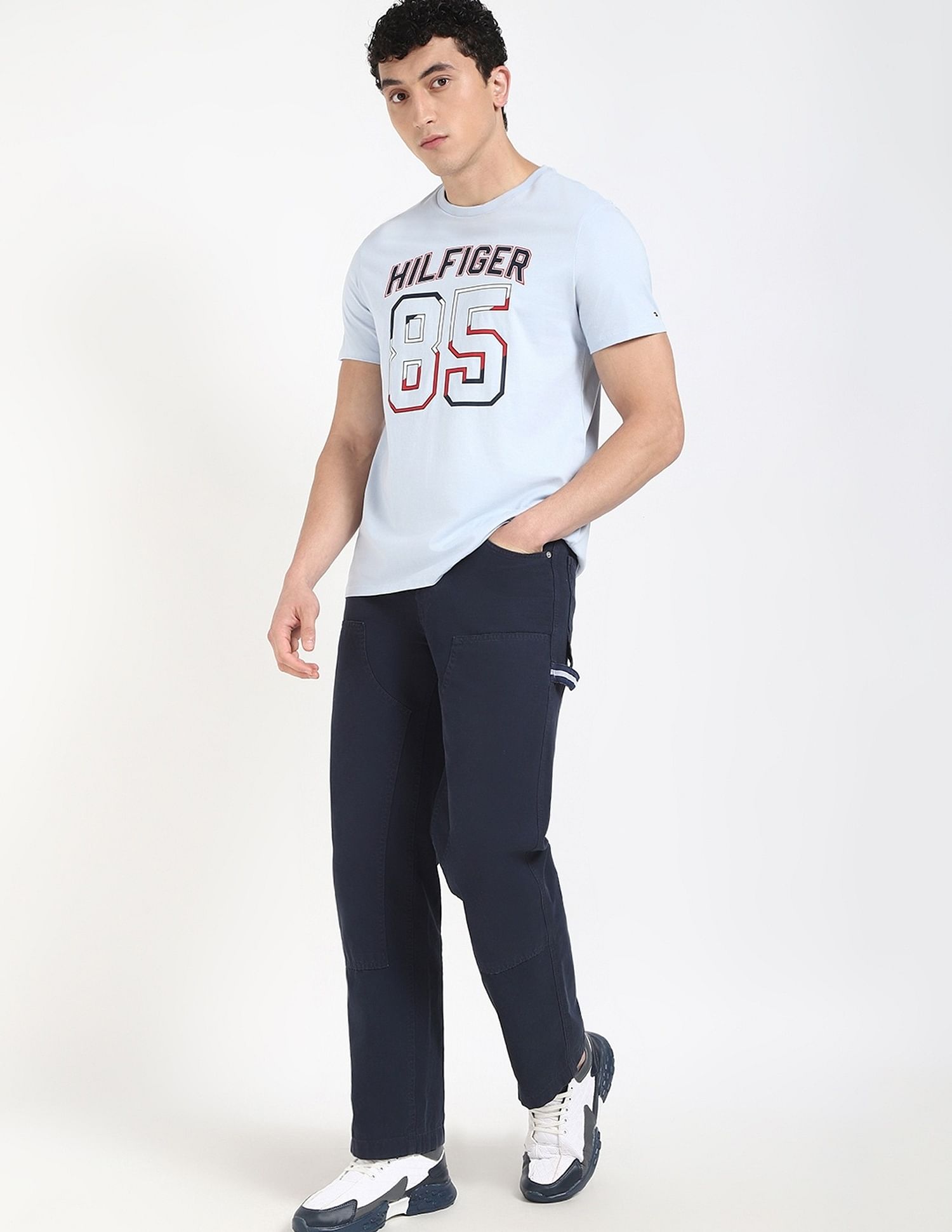 Tommy Hilfiger Logo Regular-Fit Cotton T-Shirt